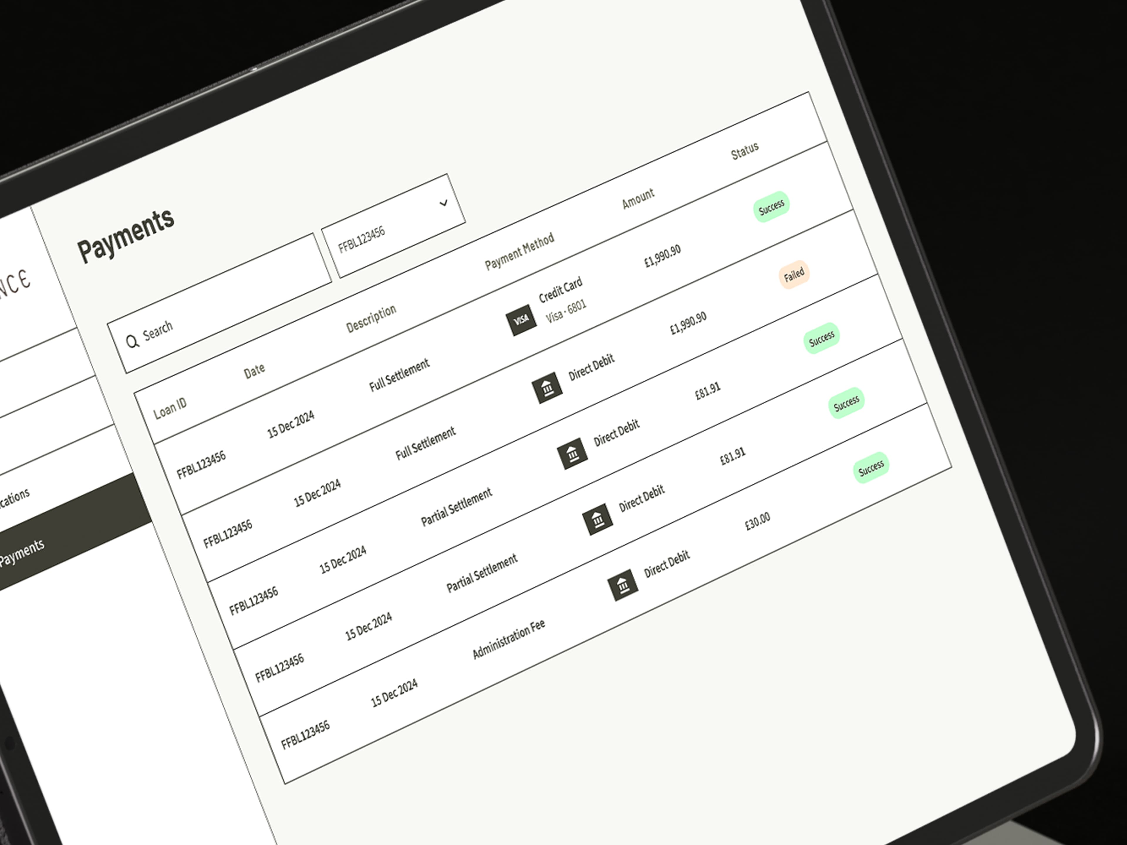Fair Finance Payment List