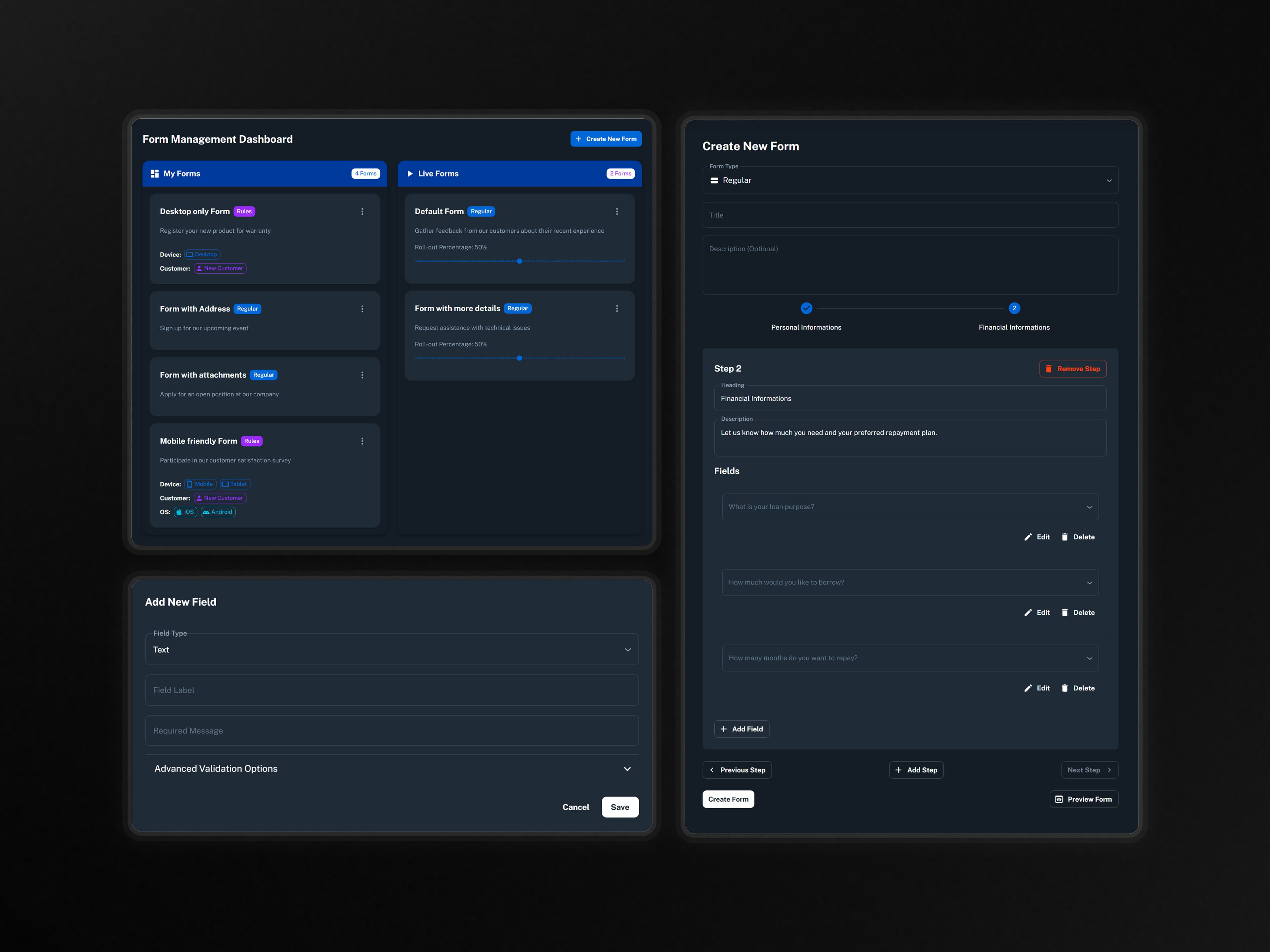 Fair Finance IDP Form Management